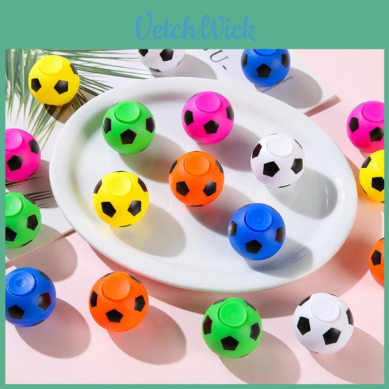 Creative Multi-color Soccer Shaped Plastic Gyro Children Toy For Young Children