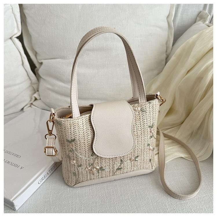 Stylish White Summer One Shoulder Bag For Women Chic Casual Crossbody Handbag