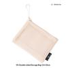 Breathable Mesh Cosmetic Storage Pouch Smooth Zipper Portable Makeup Organizer for Student Dorm Travel Use