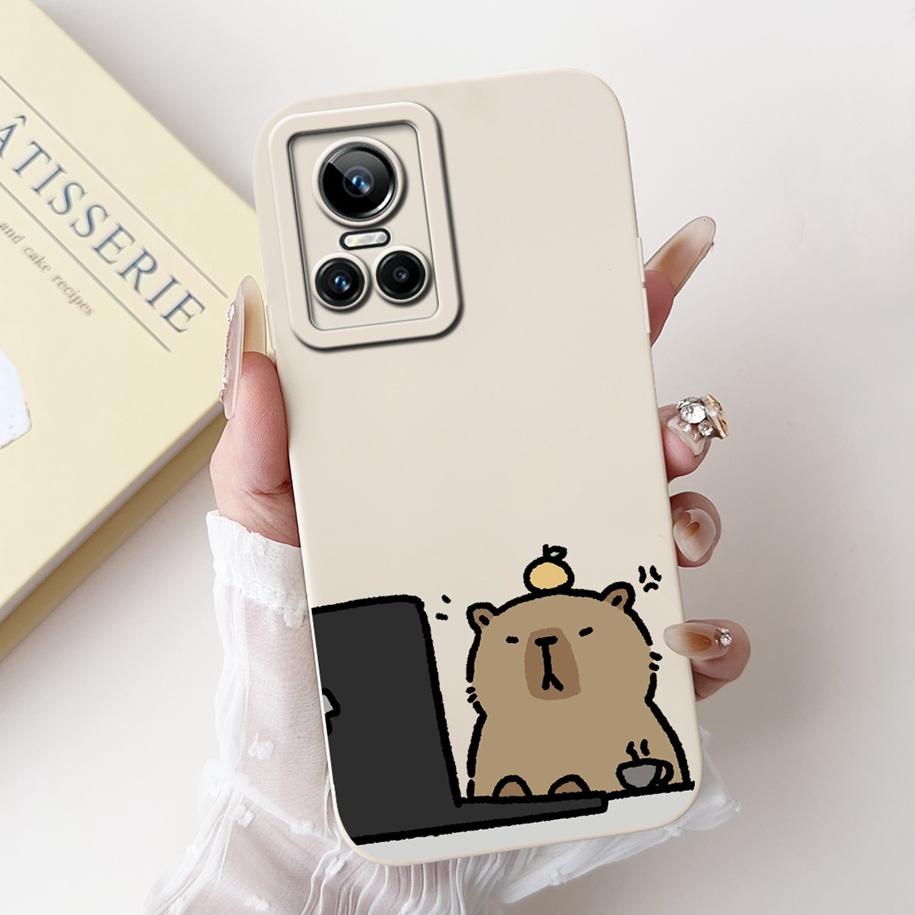 For Realme GT Neo 3 Case RMX3561 RMX3560 Shockproof Cover Fashion Painted Soft Silicone Phone Case For Realme GT Neo 3 80W Funda