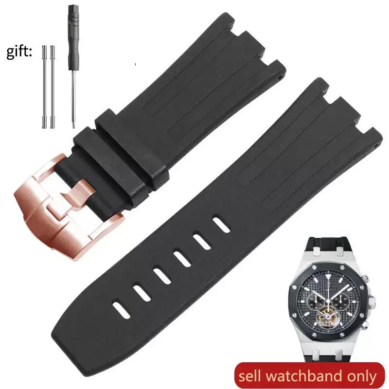 Watch Band Silicone Men's 28mm for AP Audemars and Piguet Royal Oak Offshore 15400 15703 26471 26474 15703 15706 Watch Strap