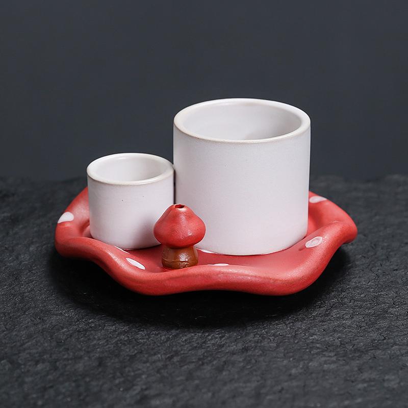 Ceramics Ambience Multipurpose Crafts Ornaments Candlestick Desktop Bookshelf Censer Bedroom Home Decoration
