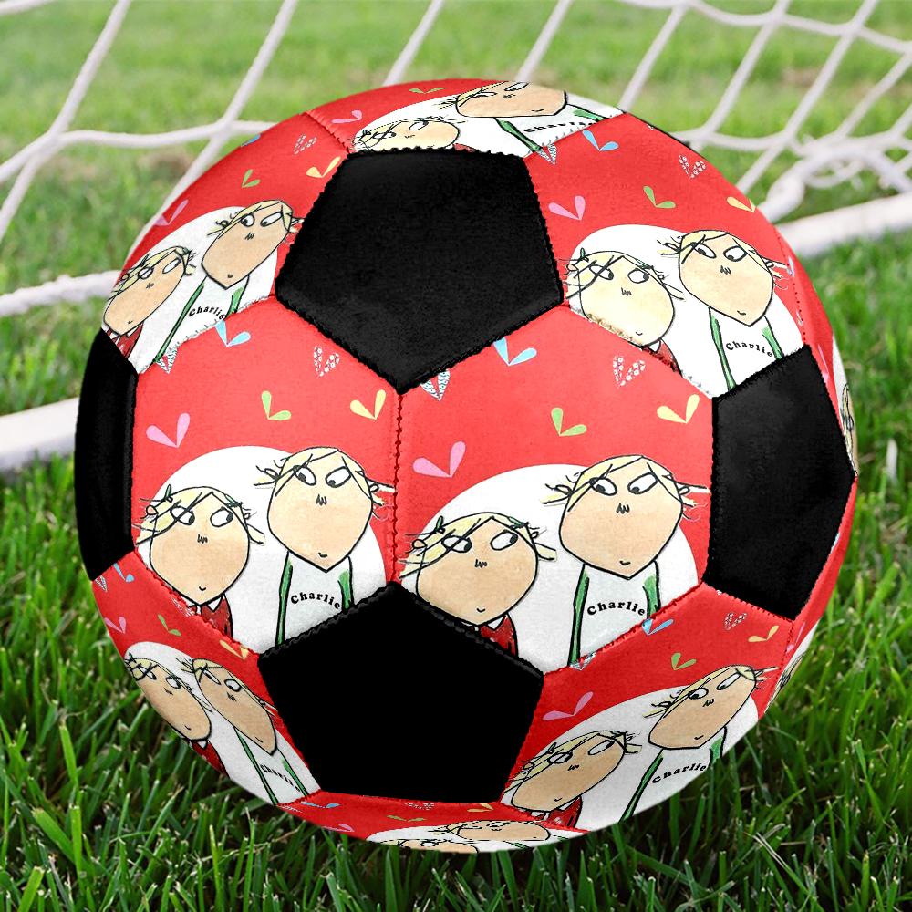 Charlie and Lola Theme Size 5 Soccer Ball, Suitable for Both Indoor and Outdoor Matches, a Gift Suitable for Everyone.