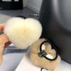 Korean Cute Rex Rabbit Hair Band Ponytail Headrope Internet Celebrity High Sense Hair Rope Plush Love Headgear Autumn and Winter Women
