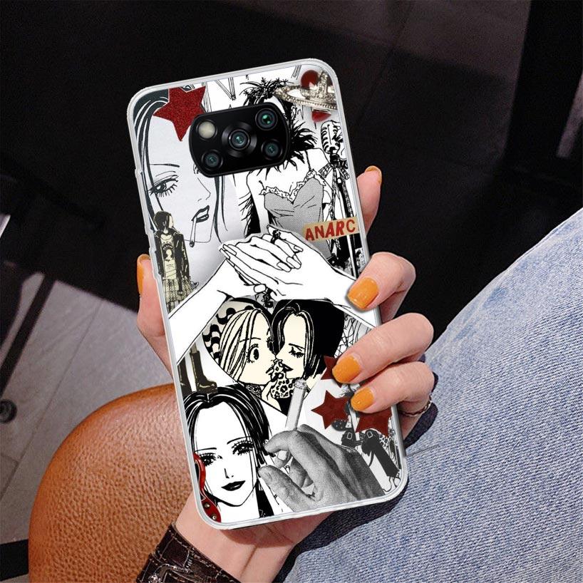 Anime Oosaki Nana Phnoe Case for Xiaomi Poco X5 X6 X7 Pro X4 Gt F7 Ultra M8 M7 Redmi 15C 15 13C 13 12C 12 Unique Cover Coque Poc