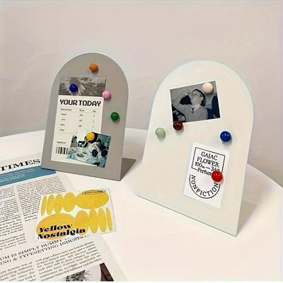 Modern Desktop Message Boards for Offices, Cafes- Durable Message Boards for Photos, Schedules, Promotional Event Display Boards