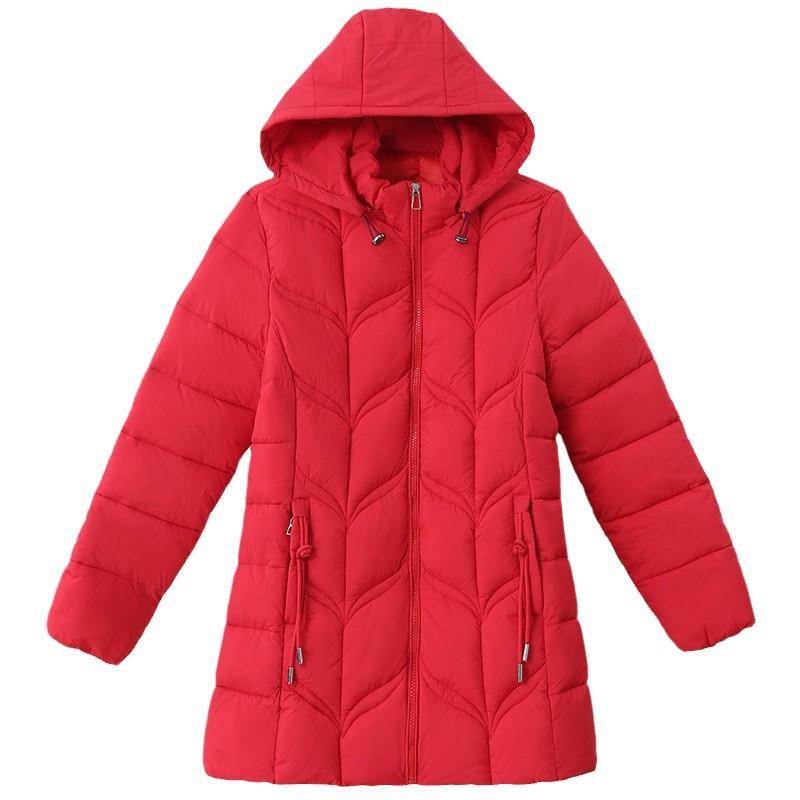 Women's Long, Stylish, and Slimming Winter Coat – Warm and Fashionable, with Extra Padding for Added Warmth.
