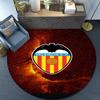 Valencia Cf Crest Design Round Rug for Livingroom,Bedroom, Palyroom, Chair Rug, Area rug, Circle Carpet, Large Size Fan Christmas gift