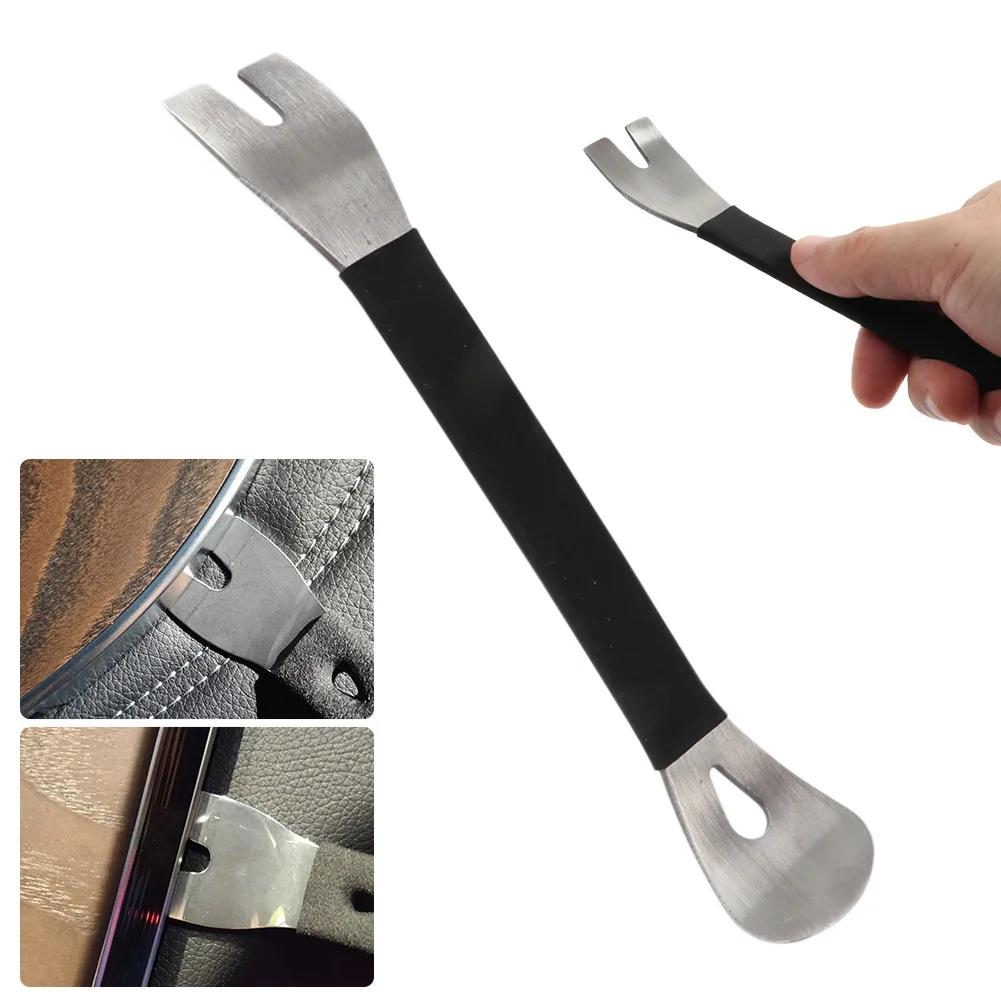 6Pcs Portable Auto Door Clip Trim Removal Tools Kits Car Dashboard Audio Radio Panel Repair Metal Removal Pry Disassembly Tool