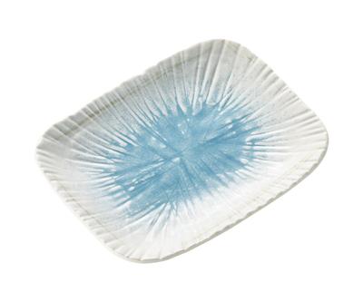 EAST laud Shizuku Shizuku Nikerdatud Jugusa Keraamiline Nõu 20.5 x 16.0 x K 2.7 Valmistatud Jaapanis Mikrolaineahjus Ohutu Nõudepesumasinas Ohutu