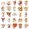 50pcs/1 lot Angel Charm Stickers Retro Western Mythology Cupid DIY Phone Case, Milk Tea Cup, Notebook Stickers