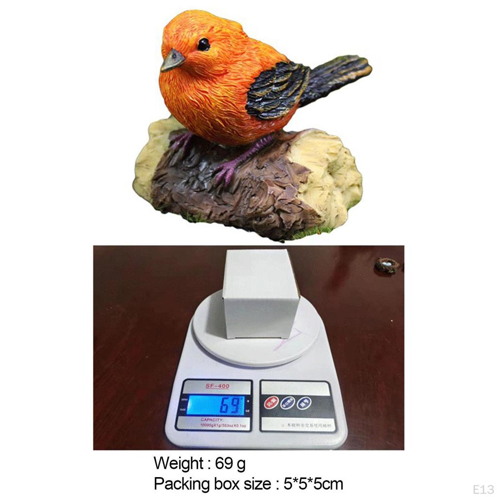 Figurines Bird Animal Model Resin Sculptural for Party Yard Decoration