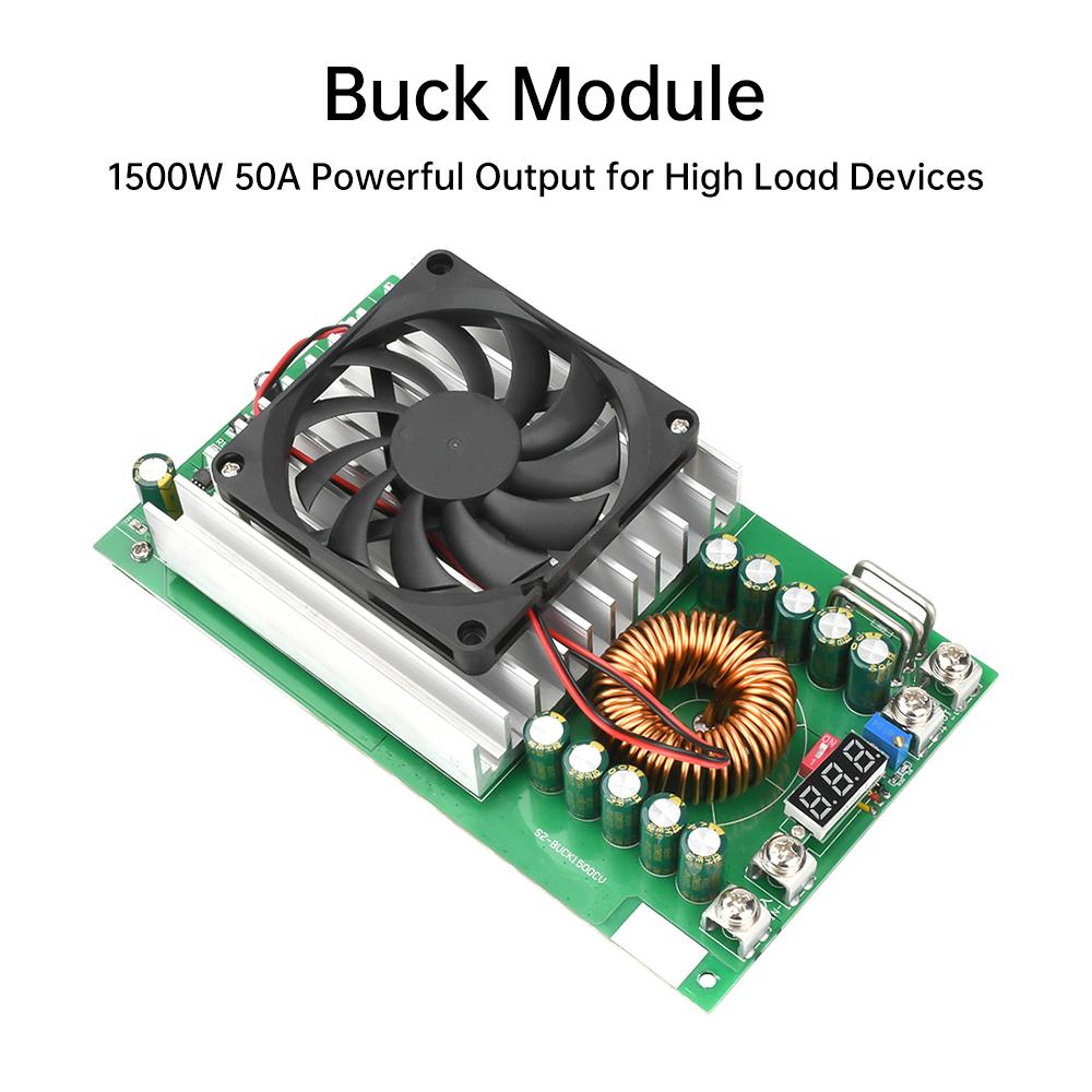 DC-DC 11-91V to 1.1-71V Adjustable Buck Module Regulated Power Supply Module High Power with Digital Red Display 1111W 11A