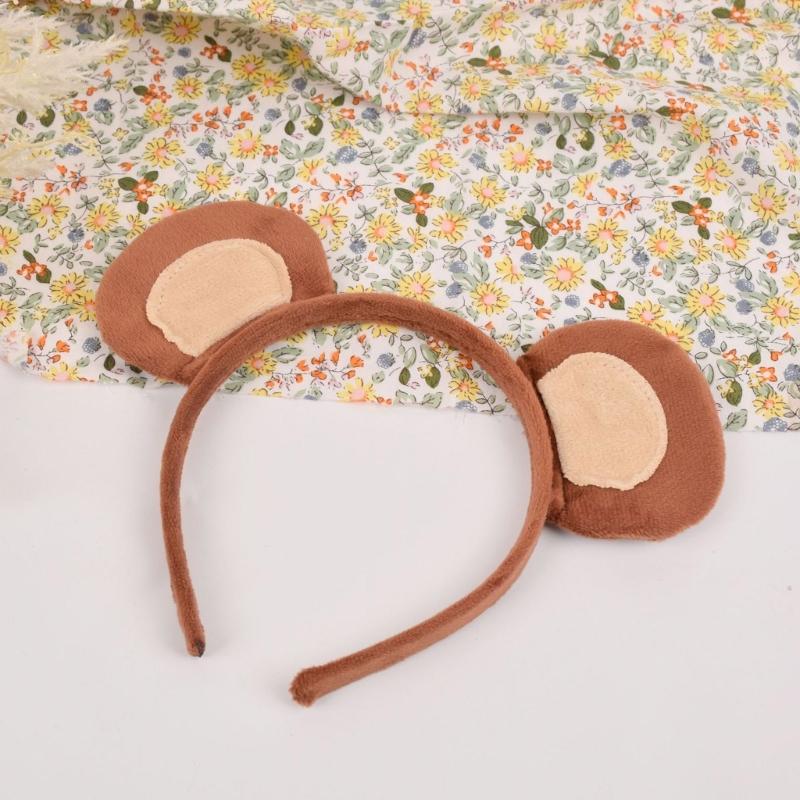 Adults Kids Plush Cartoon Animal Ear Headband Tail Monkey Costume Birthday Party Christmas Halloween Cosplay Costumes