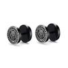 Gothic Norse Viking Runes Stud Earrings for Men Boys,Rock Punk Stainless Steel Valknut Wolf Head Compass Celtic Knot Earrings
