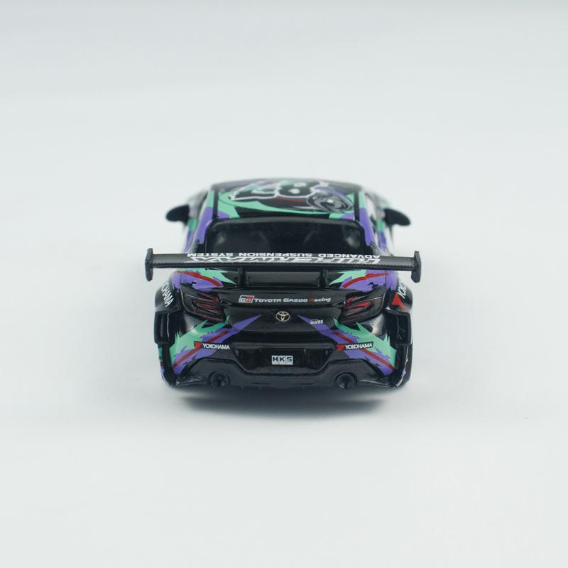 YVAZ6 MINIGT 1:64 Toyota GR86 HKS TYPE R 2022 Tokyo Auto Salon MGT Alloy Car Model 1005