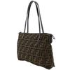 FENDI Zucca Tote Bag Brown Nylon canvas Women Used