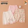 Kinder-Baumwoll-Pyjamashorts - Cartoon-Print, Locker und Leicht für den Sommer