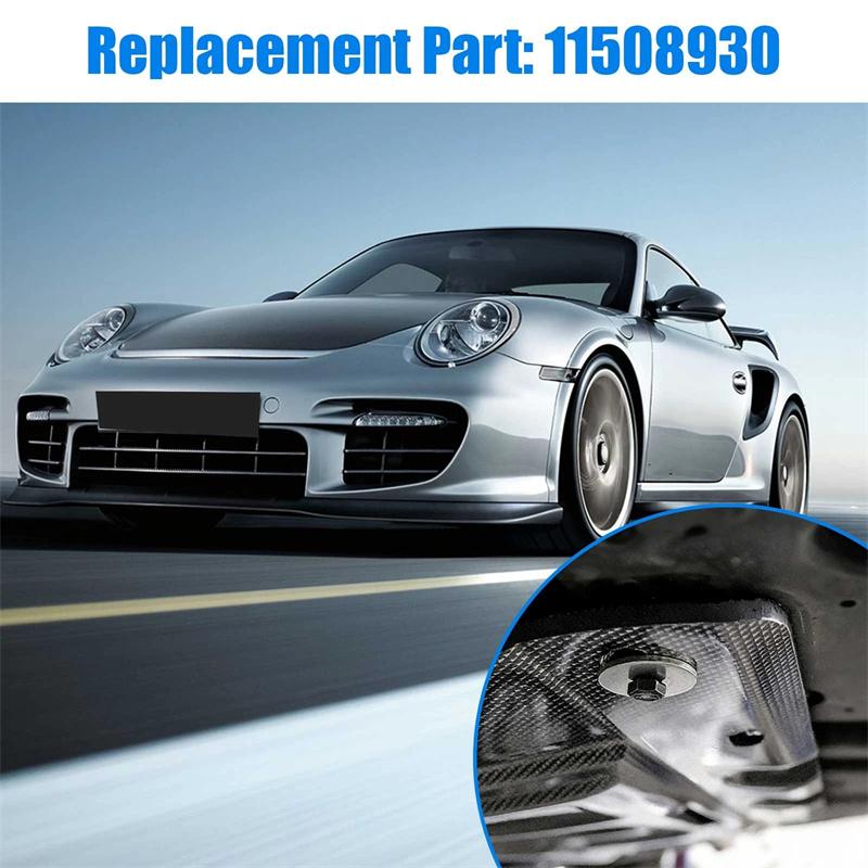 30Pcs M6 X 1.0 Transmission Pan Bolts,17Mm Transmission Oil Pan Bolts Hex Head With 18Mm Washer, Replacement Part: 11508930