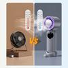 Yousheng Handheld Fan, with Intelligent Digital Power Display, Brushless Motor Quiet Strong Wind Foldable Fan, Ice Cooling Design Type-C Rechargeable