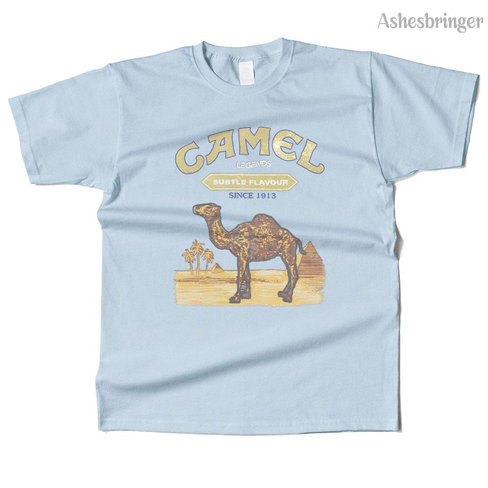 Unisexs Cotton Camel Legends Graphic T Shirt Street Casual Style Tee for Unisex and Women