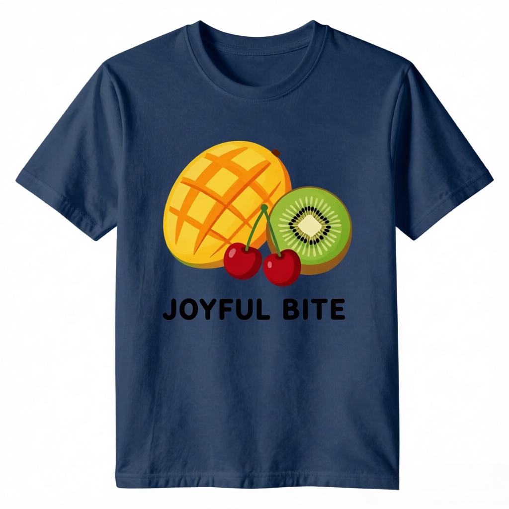 Unisex 100 Cotton Oversize T Shirt Joyful Bite Unisexgo Kiwi Cherry Print Casual Summer Short Sleeve Tee