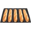 5-Cavity Reusable Silicone Mold Baguette Shape Non-stick French Bread Baking Pan Tool Chocolate Cake Mold Baking Accessories