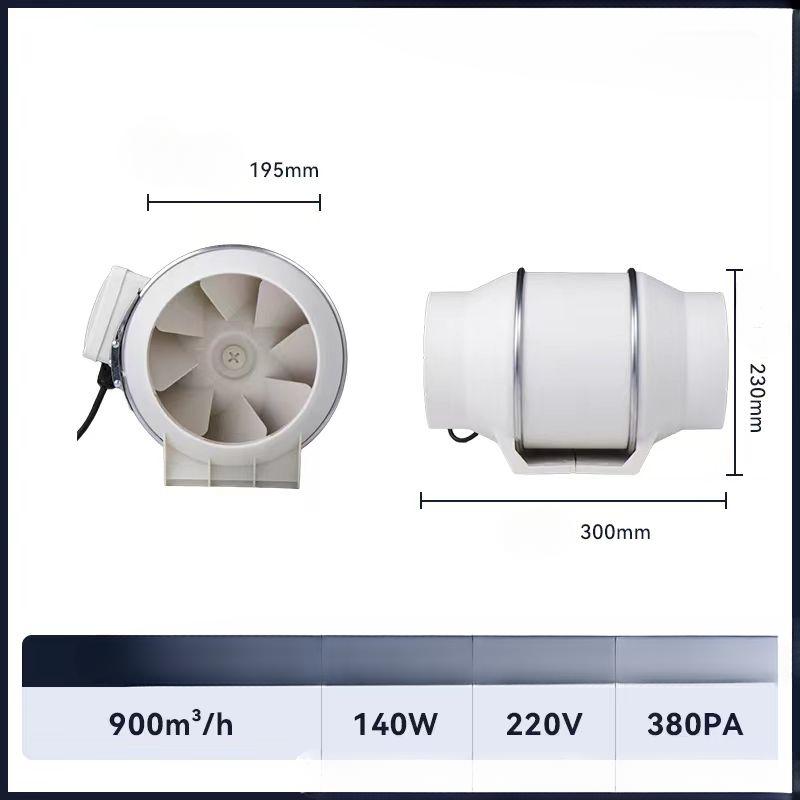 Duct Round 3 Inch 4 Inch 5 Inch 6 Inch 8 Inch Exhaust Ventilation Fan Kitchen Household Extractor Fan Bathroom Exhaust Fan