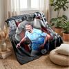 Erling Haaland Theme Blanket Soft Flannel Blanket Plush Throw Blanket Cozy Sofa Bed Blanket for Home Decor