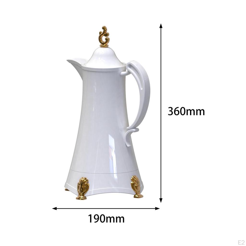 Insulated Coffee Pot Insulation Beverage Dispenser Double Walled Glass Thermal Leakproof 800ml