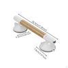 Suction Cup Grab Bar Drill Washroom with WoodGrain Grip for Elderly, Young