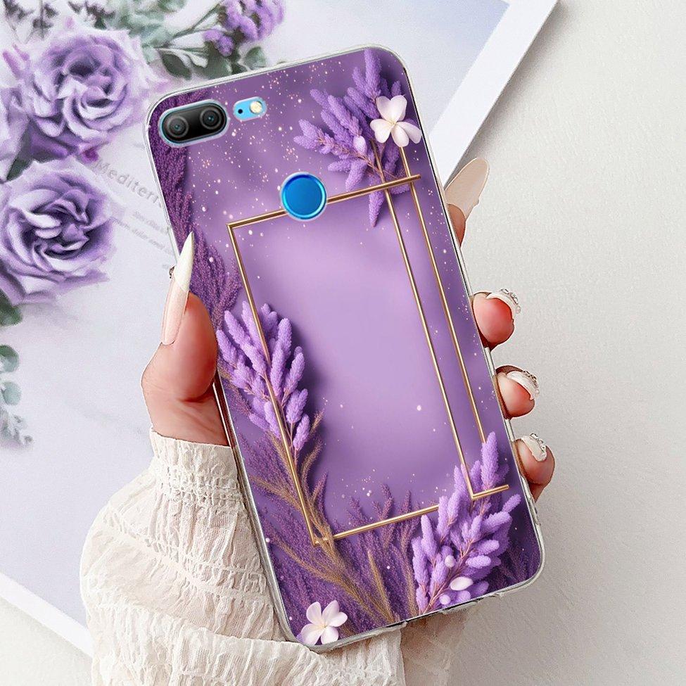 Clear For Honor 9 Lite Case Cute Cat Luxury Fashion Flowers Cool Boys Soft Bumper Cover For Honor 9Lite LLD-L21 Phone Case 5.65"