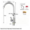 ETUB Single Cold Stainless Steel Kitchen Faucet