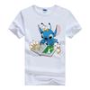 Casual Disney Cartoon Woman T-shirts Lilo Stitch Gothic Blouses Y2K Streetwear Tops Stich Grunge Men Clothing Summer Hippie Tees