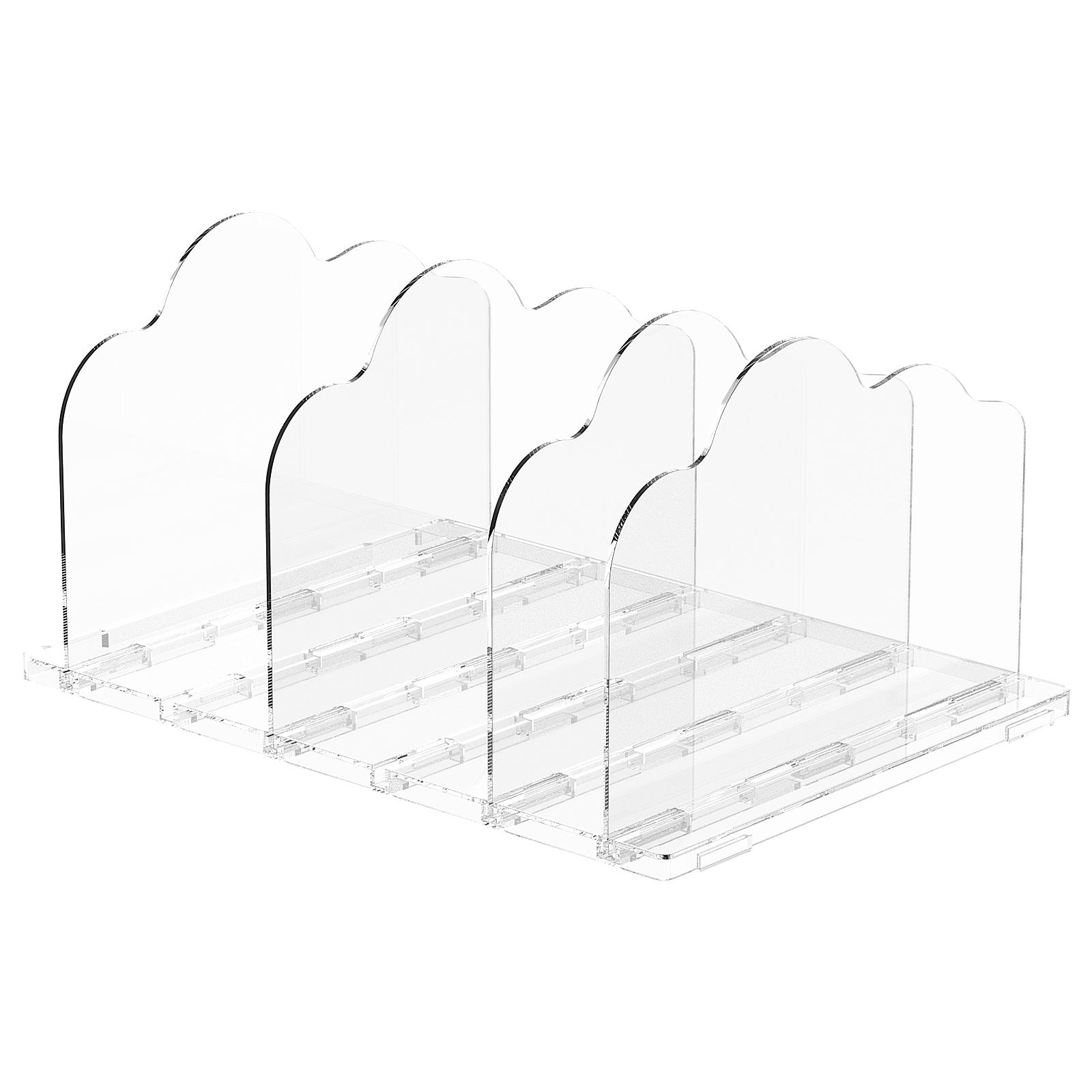 

3/7 Slots Handbag Dividers Organizer Shelf Transparent Spacing Adjustable Wardrobe Purse Display Racks Closet Storage Holder
