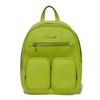 Used Jet Set Medium Pocket Daypack (11974) 35T4STTB2L 7927 Calfskin Unused Logo Lime Women's from Japan AUTHENTIC