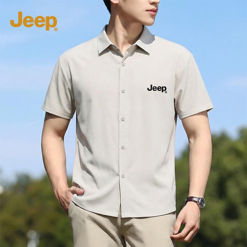 

JEEP Men s Summer Ice-Feel Short Sleeve Shirt M