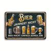 Vintage Metal Tin Sign German Beer Wall Decor Rustic Pub Bar Art 8x12