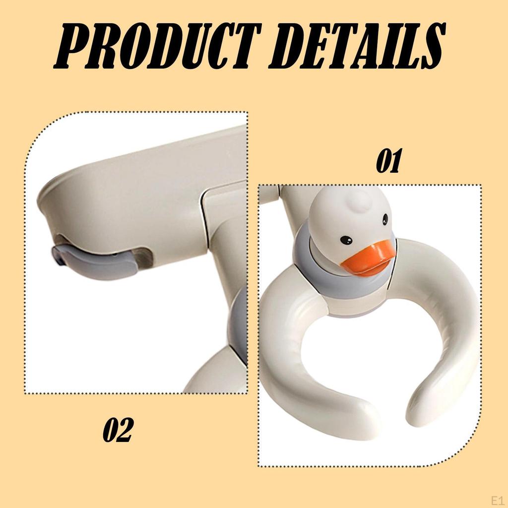 Bath Stand Hug Adjustable Foldable Ergonomical with Suction Cups Smooth Handles for Tub