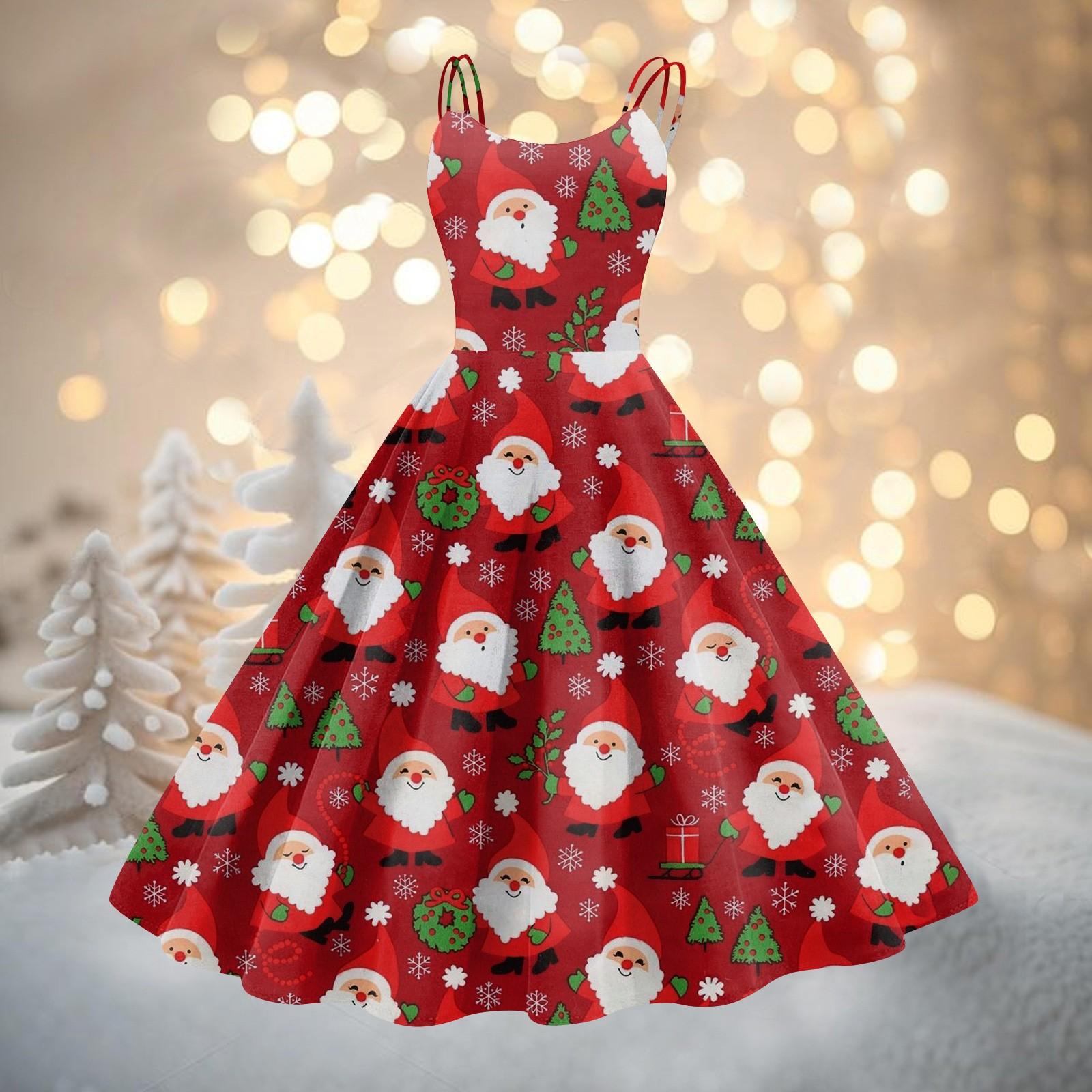 

Женское модное рождественское принтованное сексуальное коктейльное платье без бретелек в готическом стиле в стиле панк, винтажное платье. XXL винный