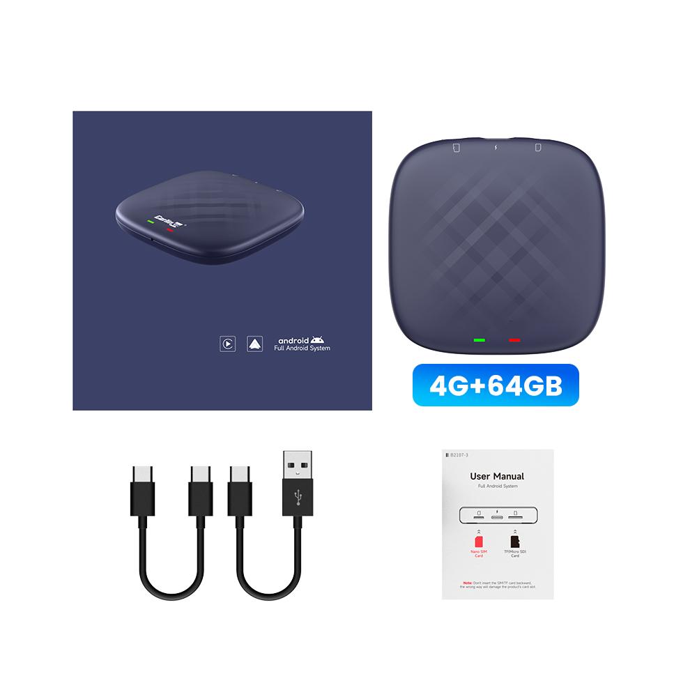 Factory Carlinkit Tbox 128Gb 512Gb Wireless Ai Box Stable Import Chip Multimedia Hdmi Usb Carplay Adapter for Youtube Netflix