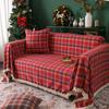 Christmas Decoration Lattice Sofa Blanket Cloth Sofa Towel Nordic Full Cover Fabric Dust Cover Protective Cover Plaid