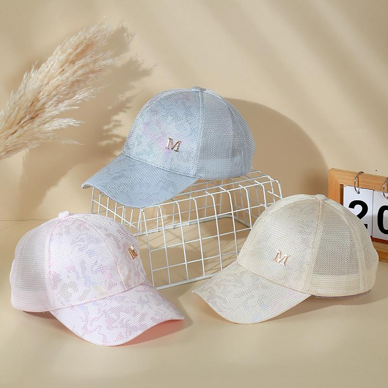 Fashion net cap women's summer versatile gradual change camouflage baseball cap fashion mesh shade cap tide