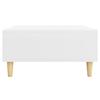 Coffee Table White 60 X 60 X 30 Cm Engineered Wood