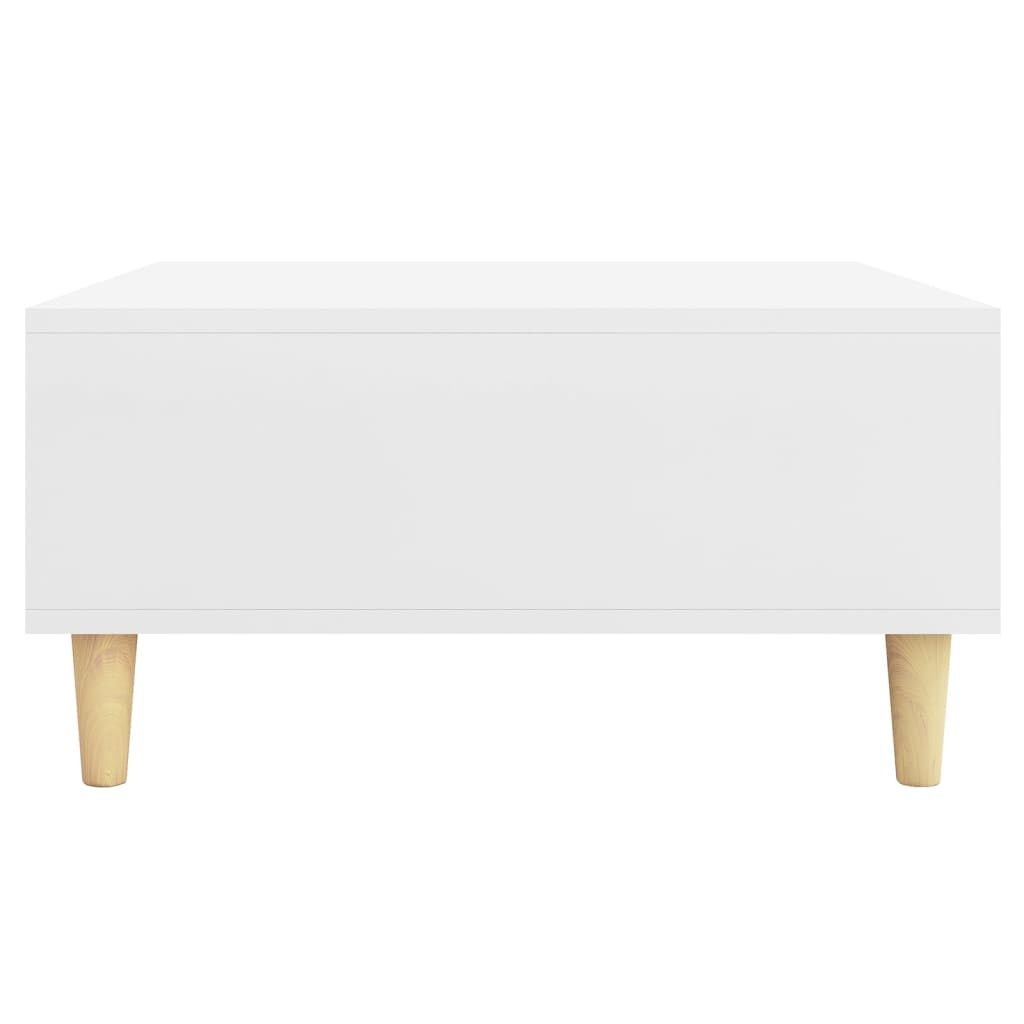 Coffee Table White 60 X 60 X 30 Cm Engineered Wood