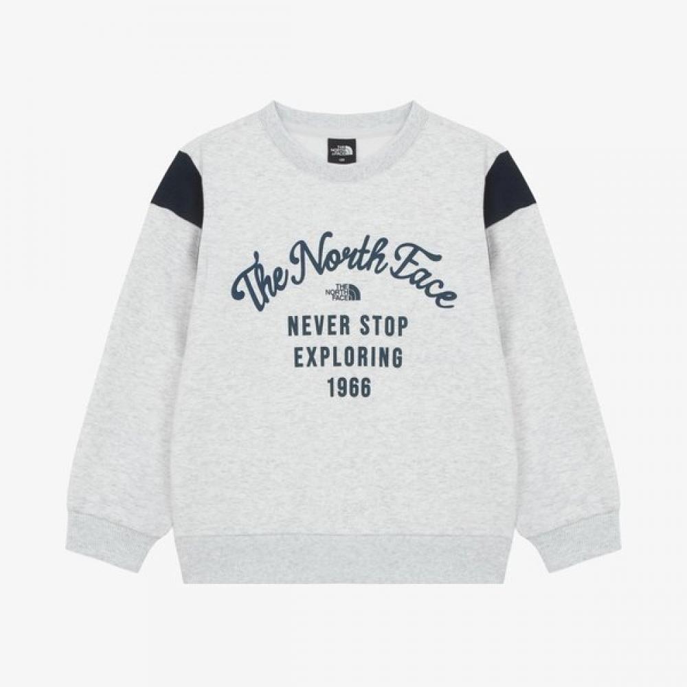 The North Face Kids Sweatshirt heaTher Gray Nm5mr51s HEATHER GRAY/150