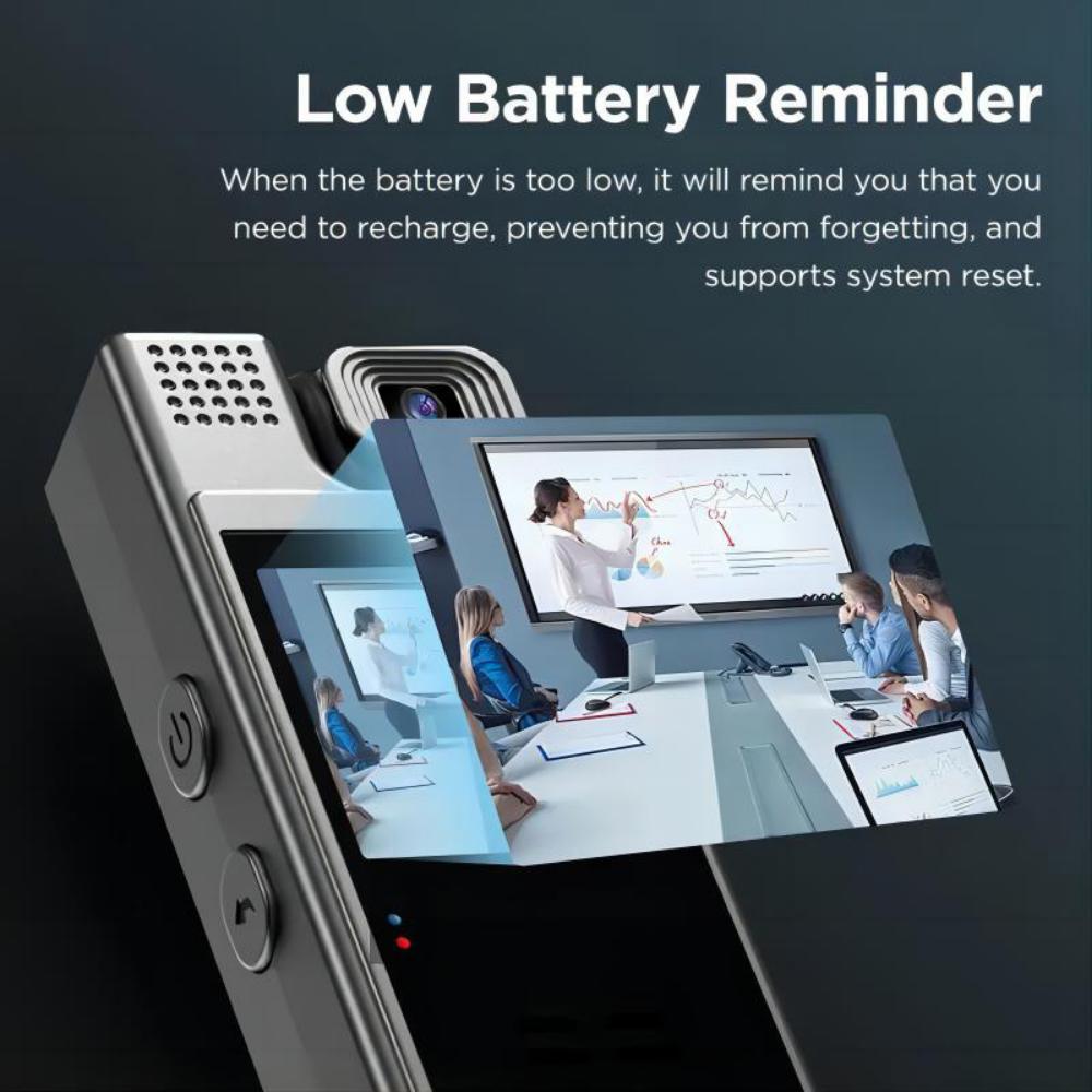 Smart Recorder - 1080P high definition body camera, rotatable lens, handheld pocket camera, gift (SD card not included)