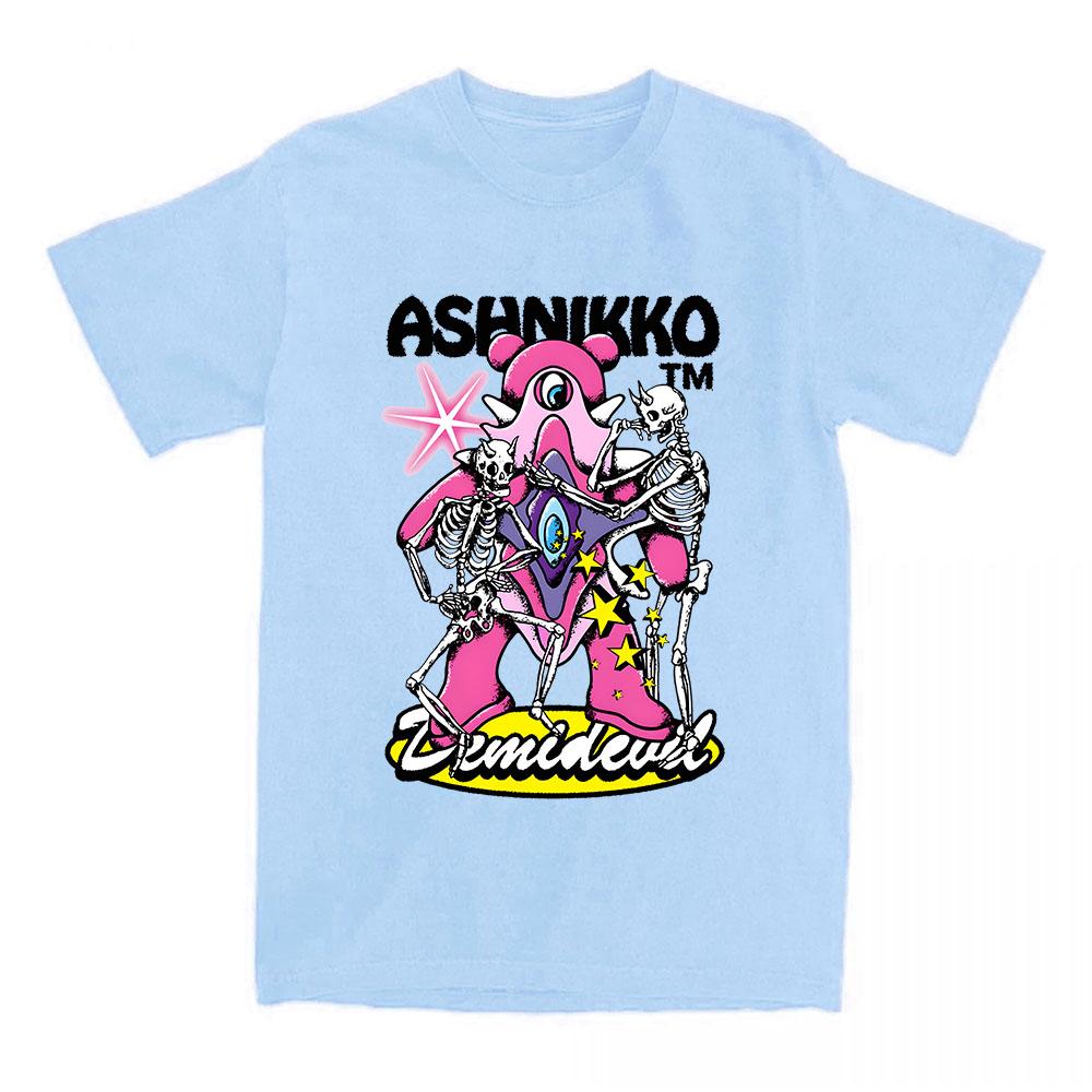 Skeleton Dry Hump Tee Ashnikko Itty Bitty Album 2025 New T-shirt Short Sleeve O-neck Unisex Streetwear Tshirts Women Graphic Top