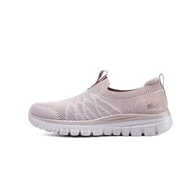 Fabric Fashion Comfortable Versatile Shock Absorbing Durable Low Top Casual Shoes Women Sneaker Purple 100693-LIL