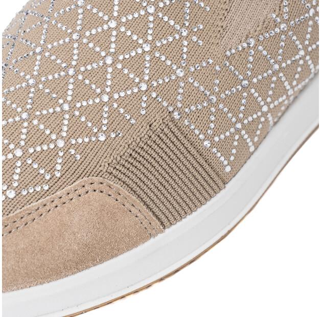 Женские слипоны Ara Textil бежевые